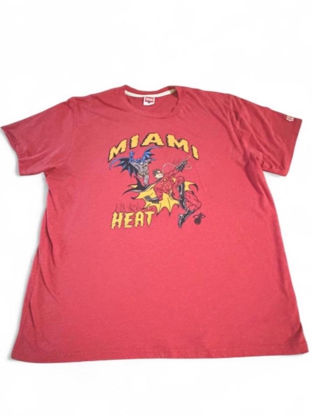 Vintage Homage Miami Heat NBA X DC Comics Tee Shirt